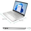 2 HP 14s -dq3020nia , INTEL CELERON , SILVER , 4GB RAM , 256SSD, 14.0 , FACTORY INSTALLED , WIN 11 , Natural SILVER, B1QA6EA.