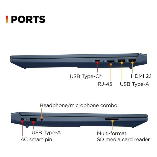 51dv-TplOcL._SS1000_ HP VICTUS 15-FA1008nia GAMING Intel Core™ i5 13th gen up to 4.4 GHz 512GB SSD 16GB RAM , is 15.6" , WIN11 , PERFORMANCE BLUE, NVIDIA® RTX 2050 (4GB DEDICATED) BACKLIT KEYBOARD, 1 YEAR CHANNEL WARRANTY 7Z6T8EA
